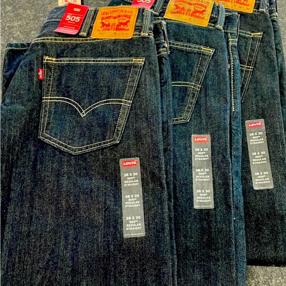 Levi’s 505 Jeans Brand New, Never Worn 38x30